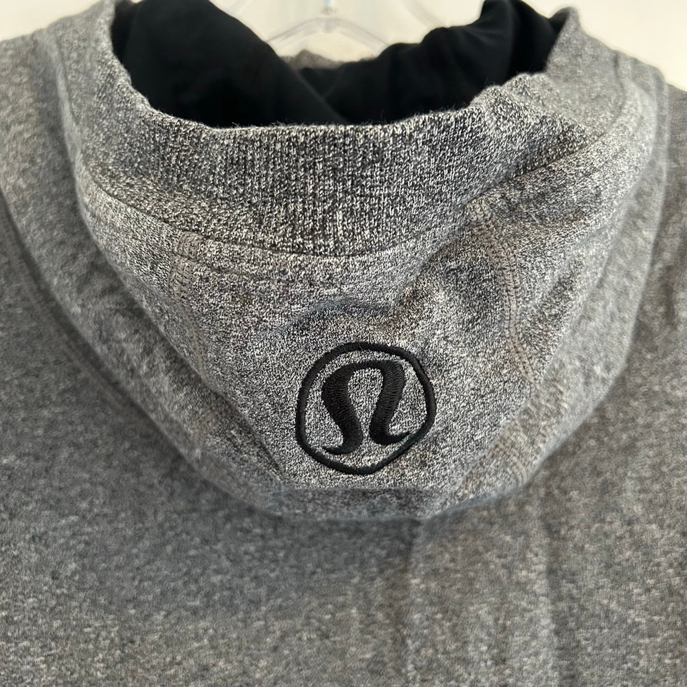 LULULEMON Scuba Full Zip Hoodie Heathered Gray Size 4 - Picture 8 of 10